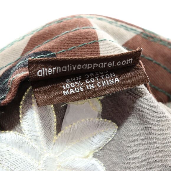 Ka'anapali Alii Women's Hawaiian Floral Camo Army Hat Cap Strap Back Embroidered - Picture 8 of 8